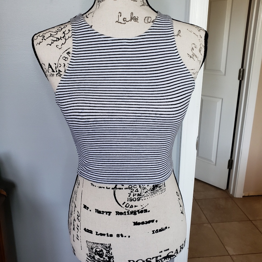 Striped crop top